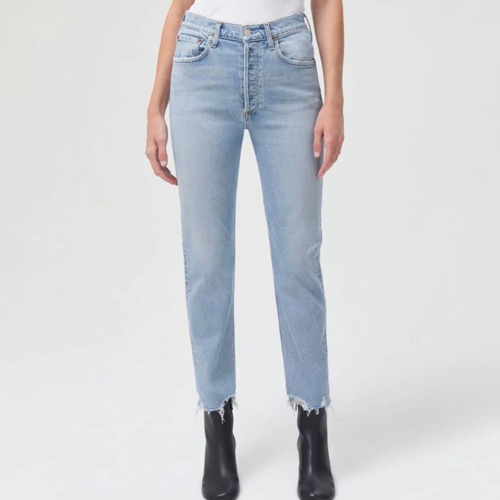 Agolde Light Blue Straight Leg Jeans